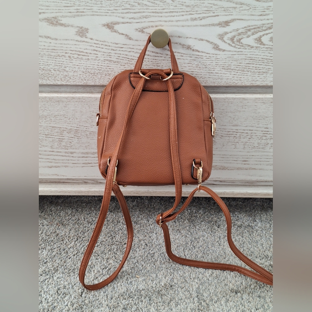 Brown Leather Backpack - Picture 3 of 7